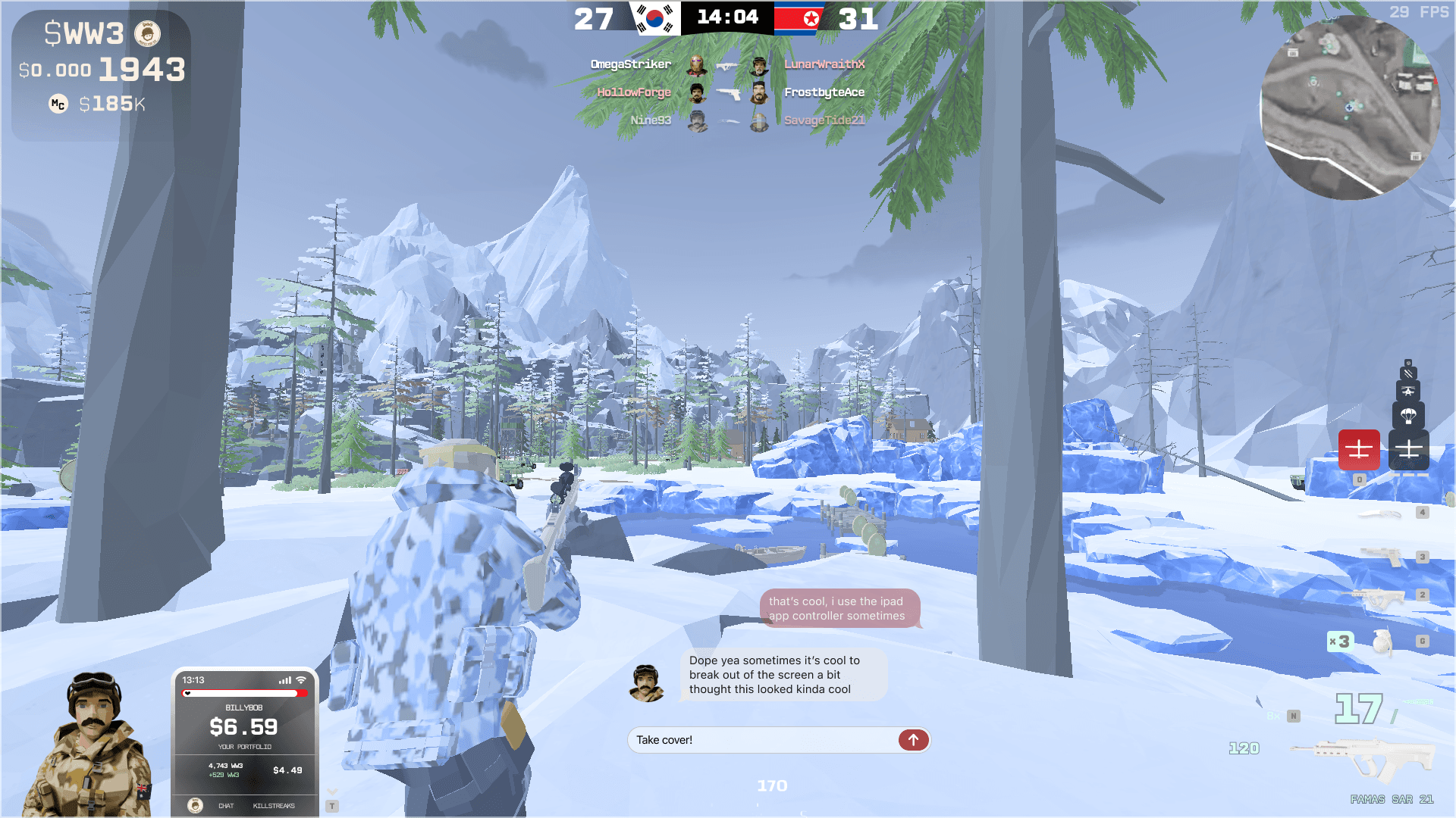 Grunts on Browser — in-game